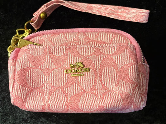 Blush Duo Zip Wristlet