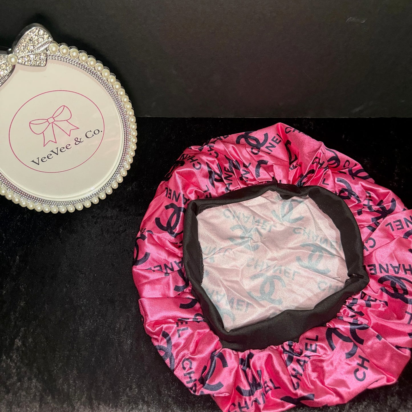 Pink Dream Satin Bonnet Duo