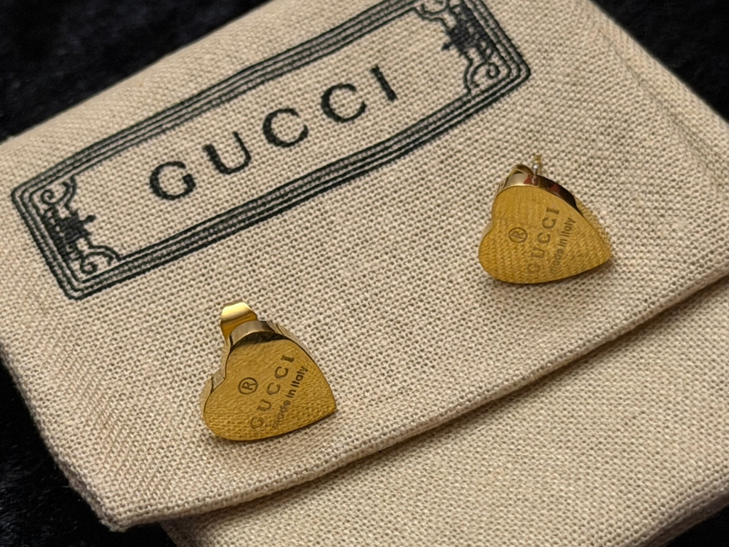 Gold Sweetheart Mini Luxe Studs