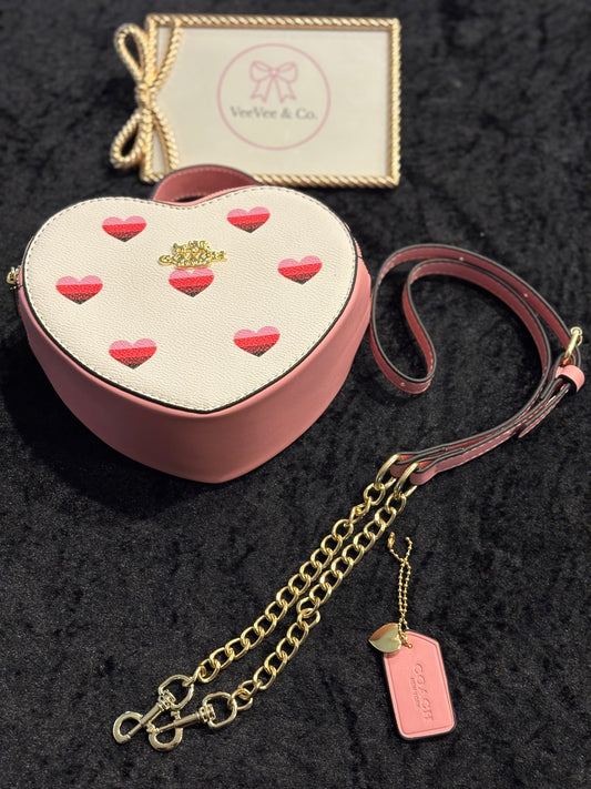 Love Story Heart Bag – Cream Multicolor Heart Edition