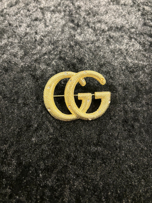 Golden Glow Statement Brooch