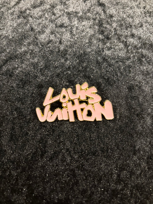 Pink Glam Nameplate Brooch