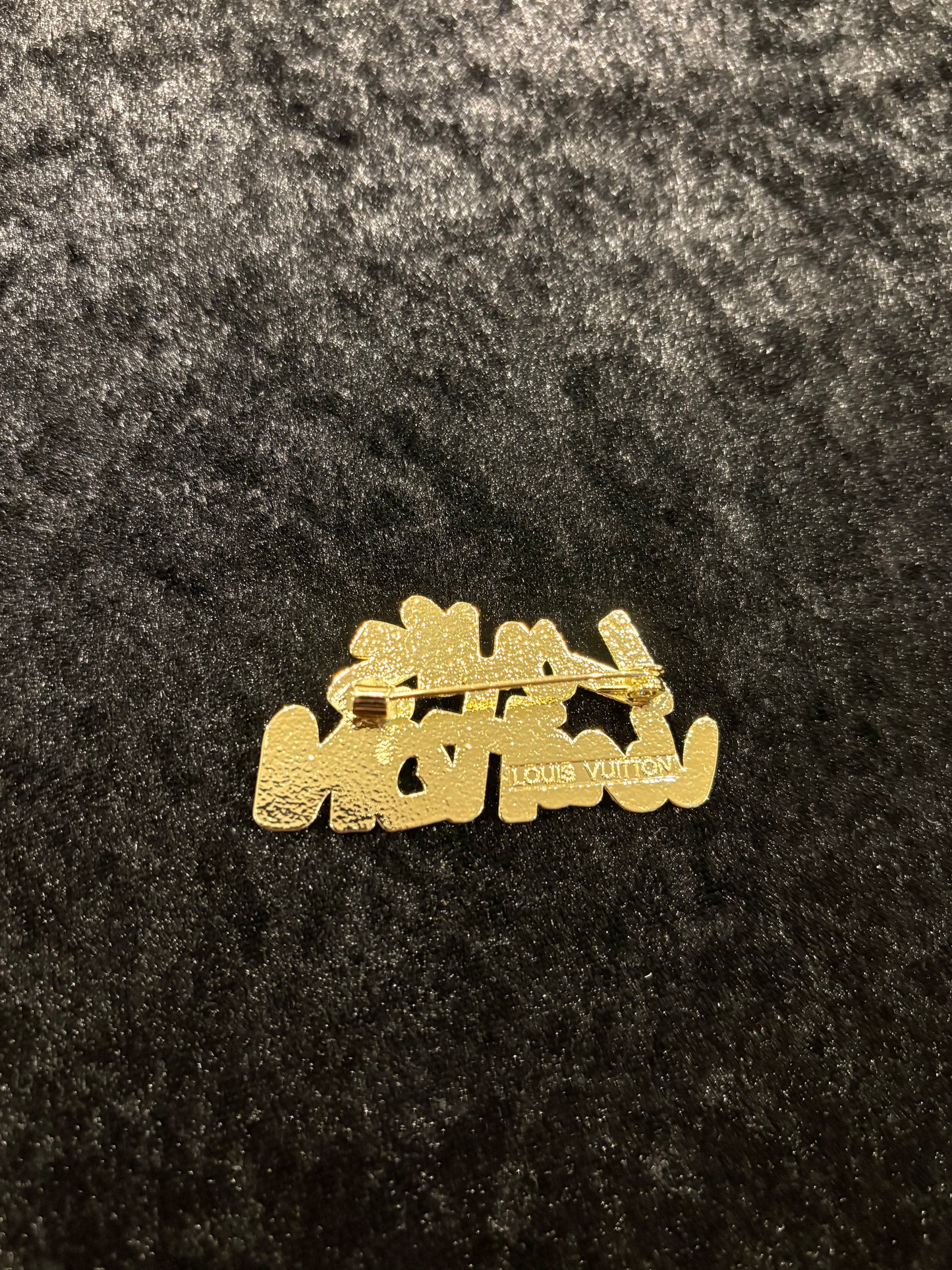 Pink Glam Nameplate Brooch