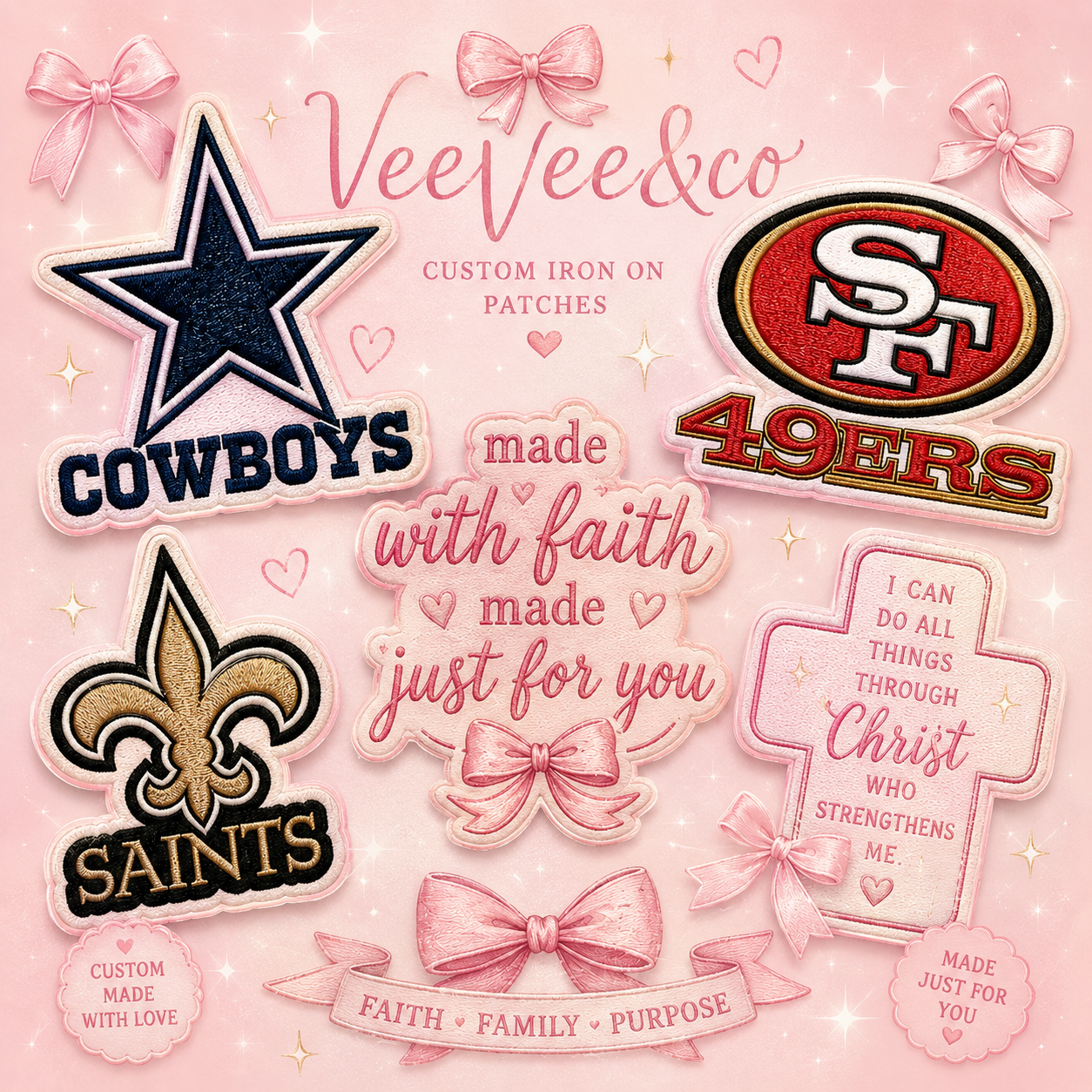 Shelia’s Custom Iron-On Patch Collection