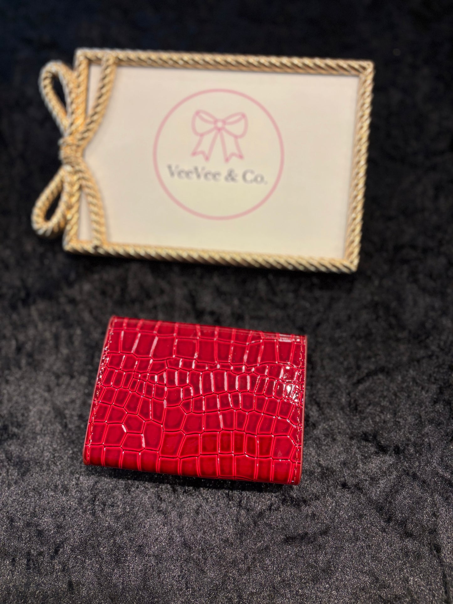 Cherry Luxe Accordion Card Holder