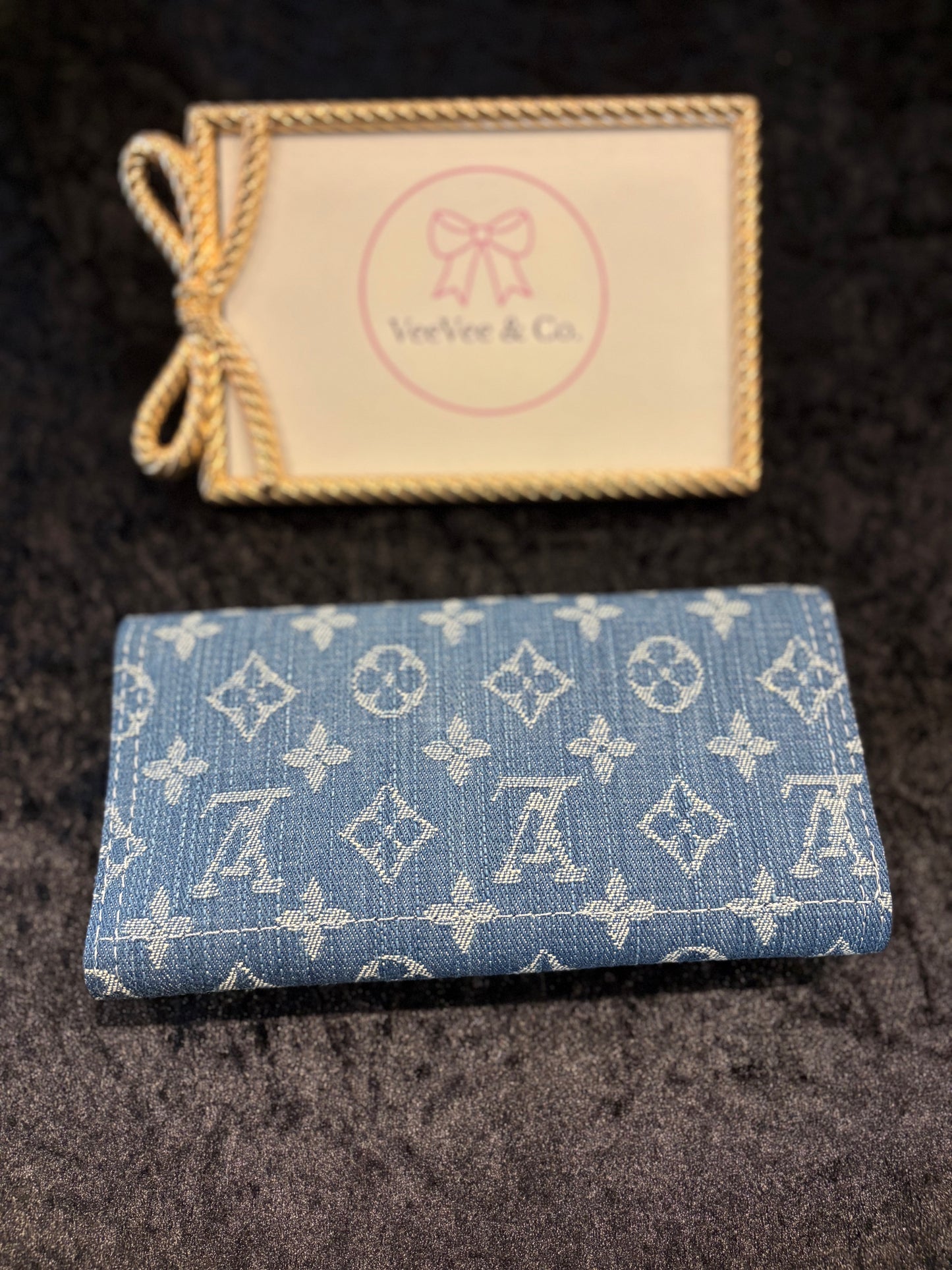 Blue Hour Monogram Wallet
