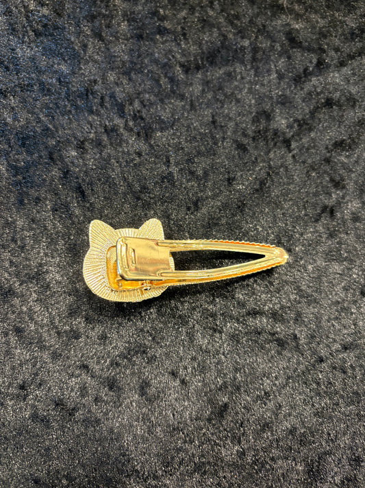 Monogram Kitty Snap Hair Clip