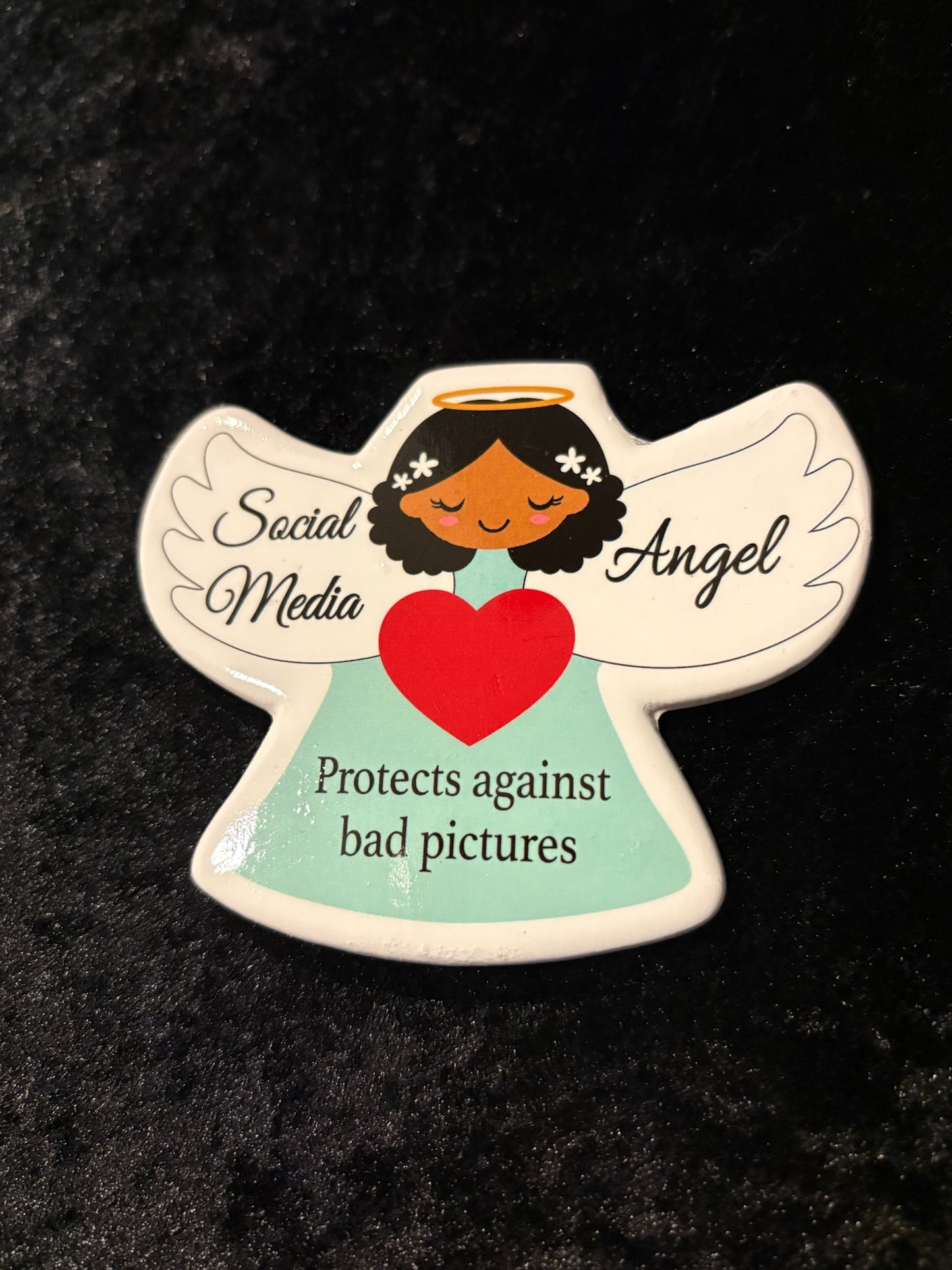 Angel Humor Magnet Duo β§ Social Media & Dieting Angels