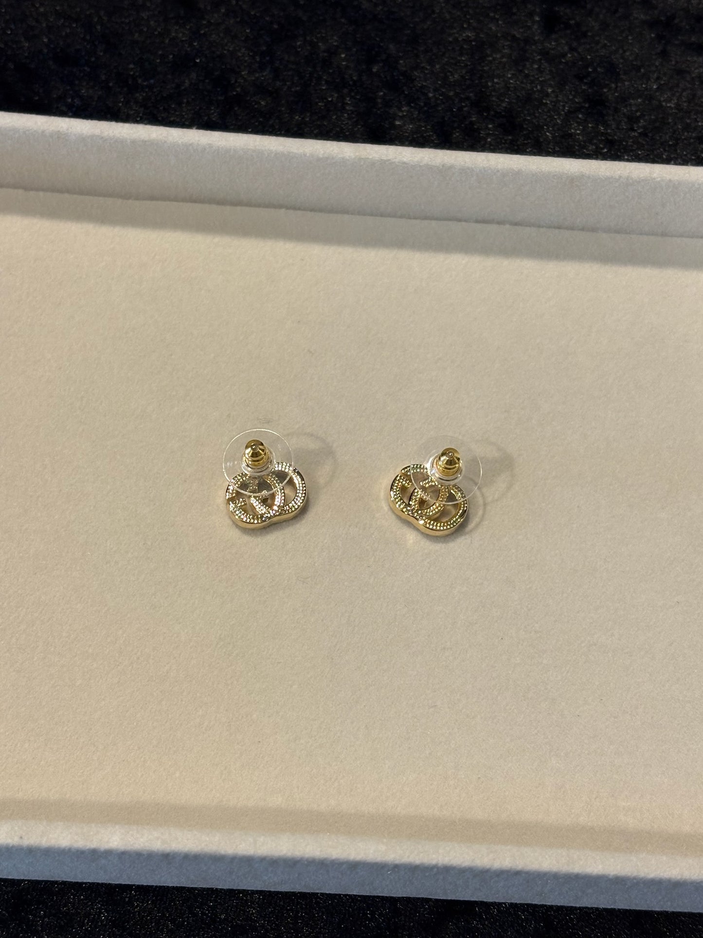 Tiny Luxe Logo Studs