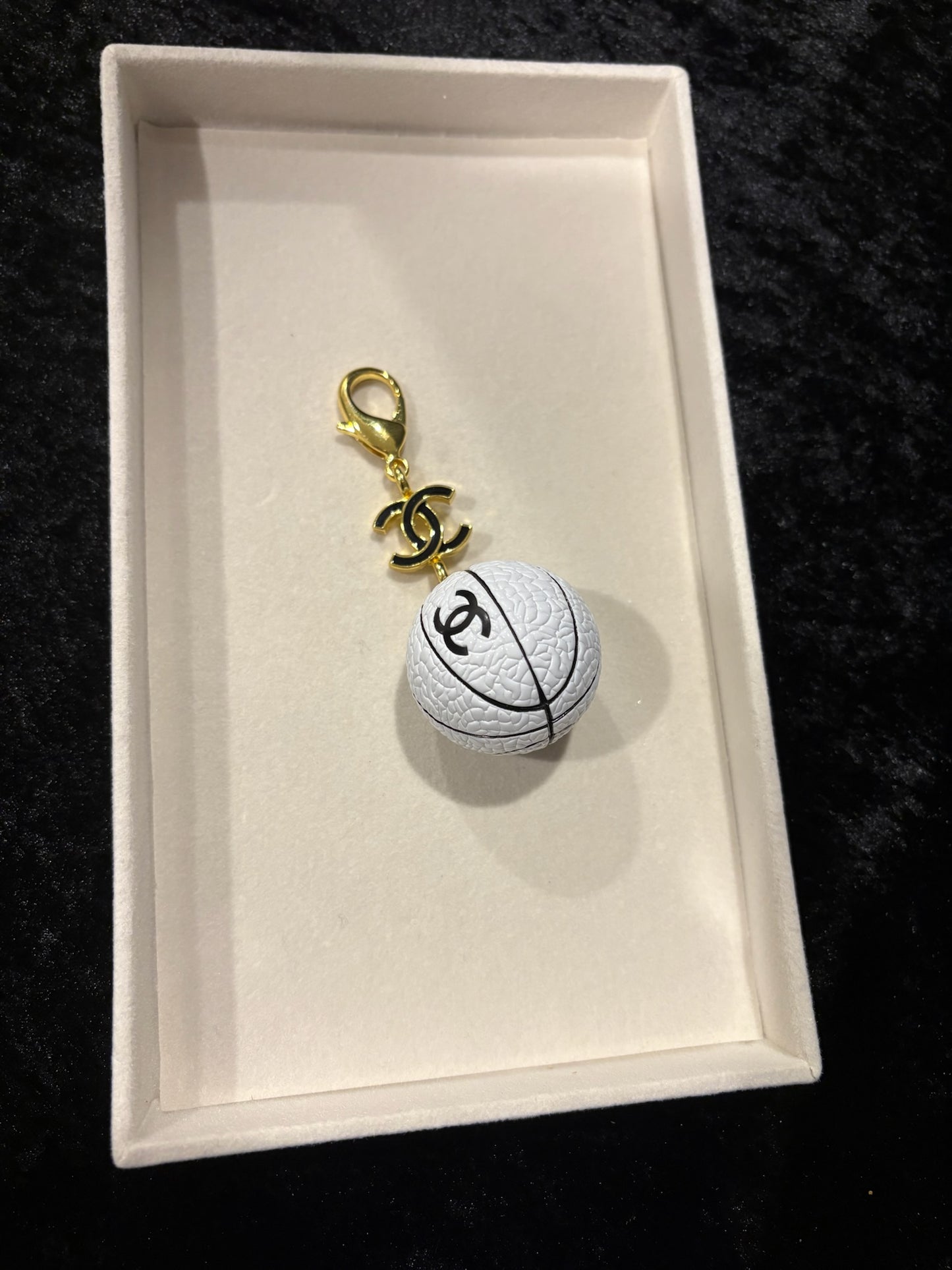 Courtside Luxe Hoop Charm