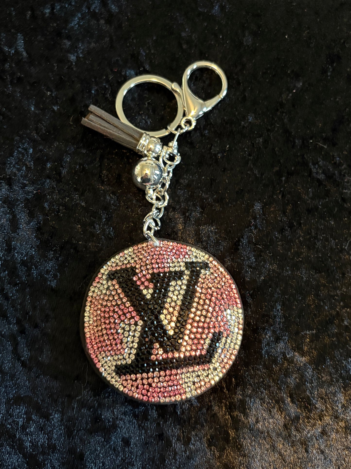 Twinkle Monogram Puffer Keychain