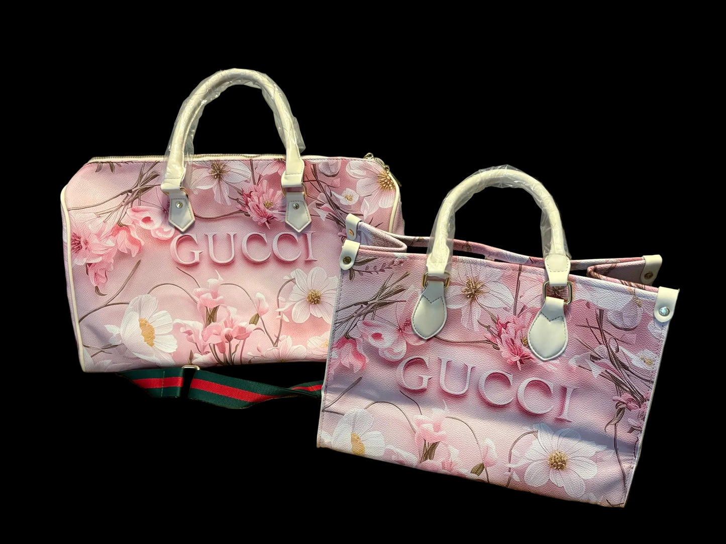 Blossom Travel Duo β Floral Luxe Duffle & Tote Set β¨