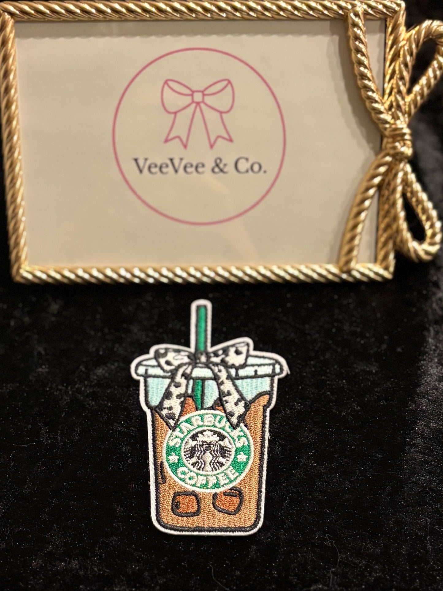 Sweet Sippinโ Iced Coffee Iron-On Patch