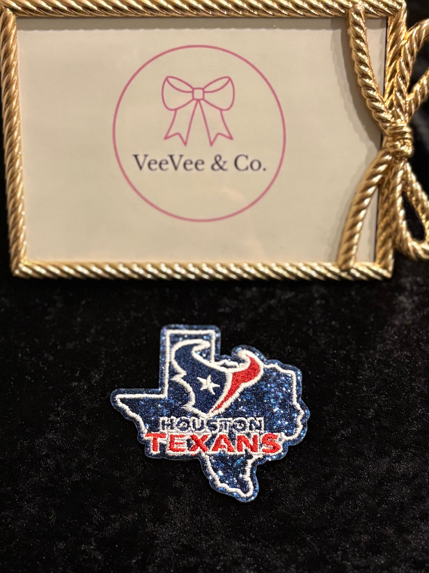 Girly Team Spirit Drip ~ NFL Glam Sparkle Iron-On Patches