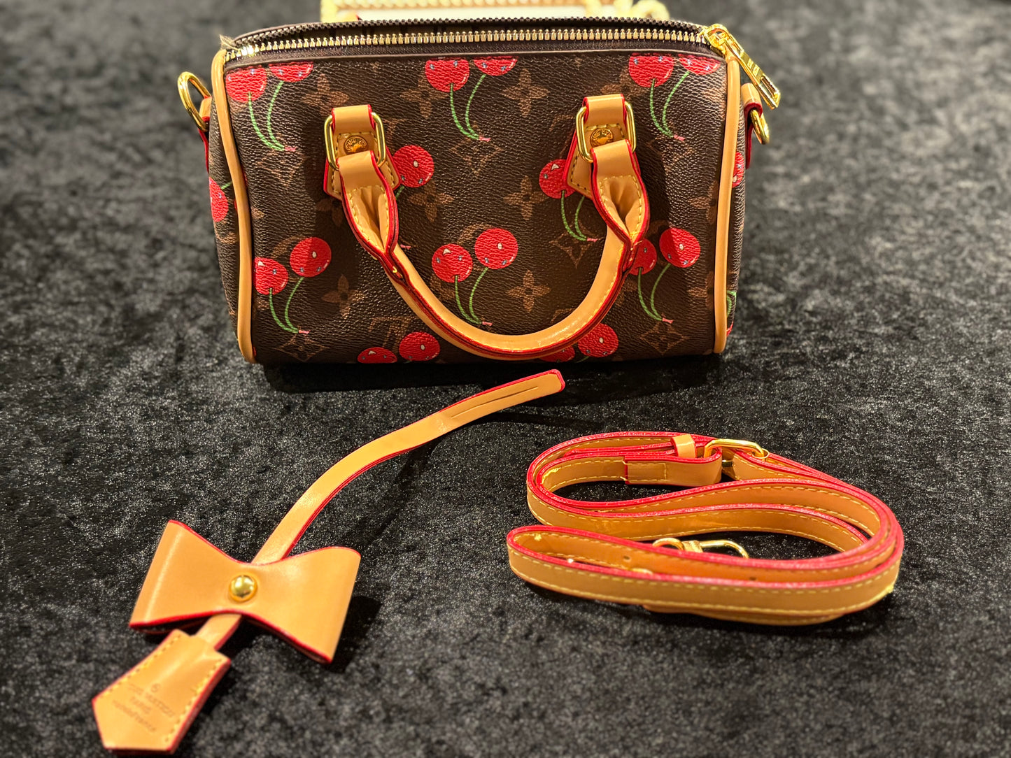 Cherry Charm Small Speedy Bag