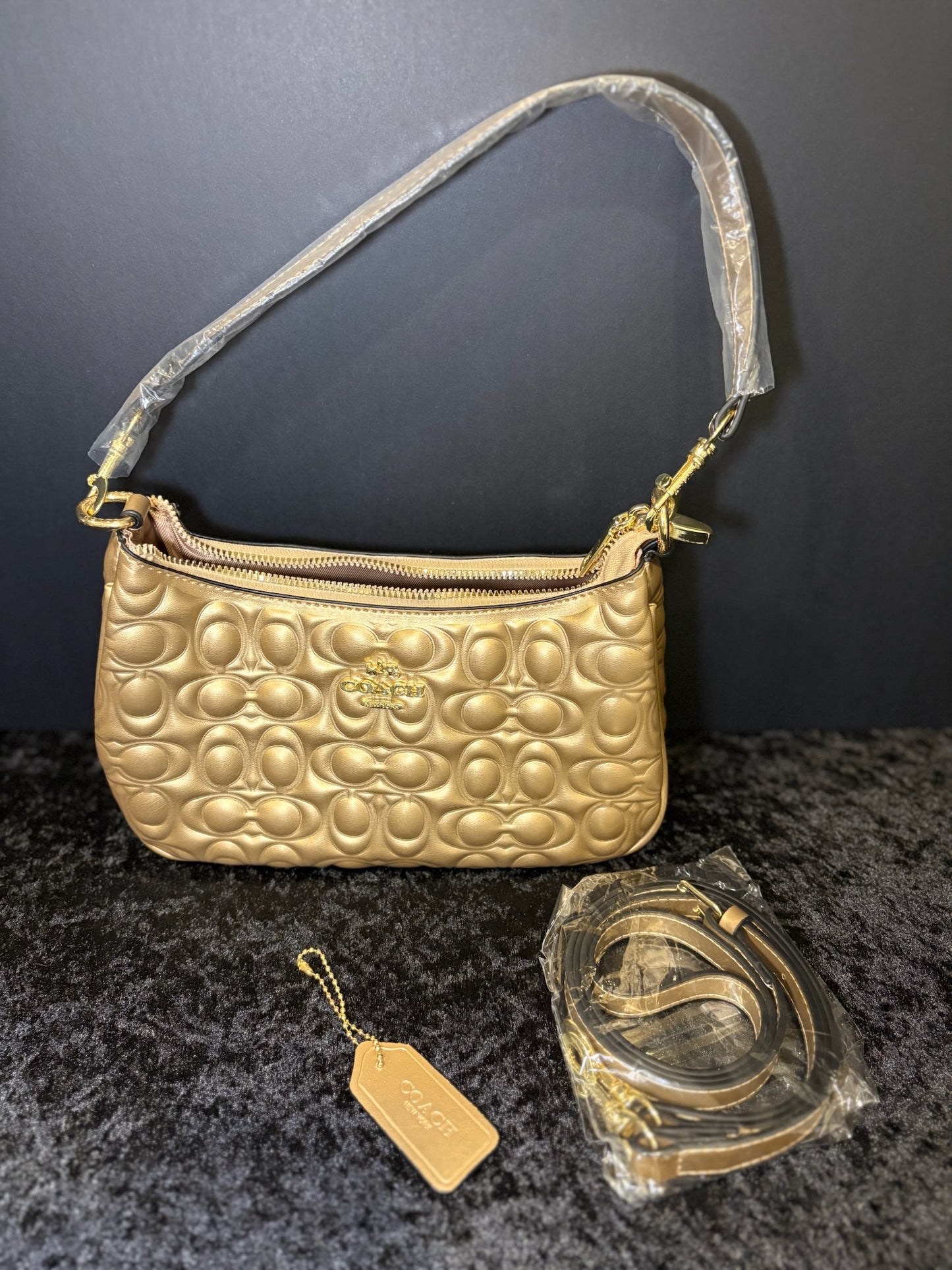 The Uptown Gold Bag