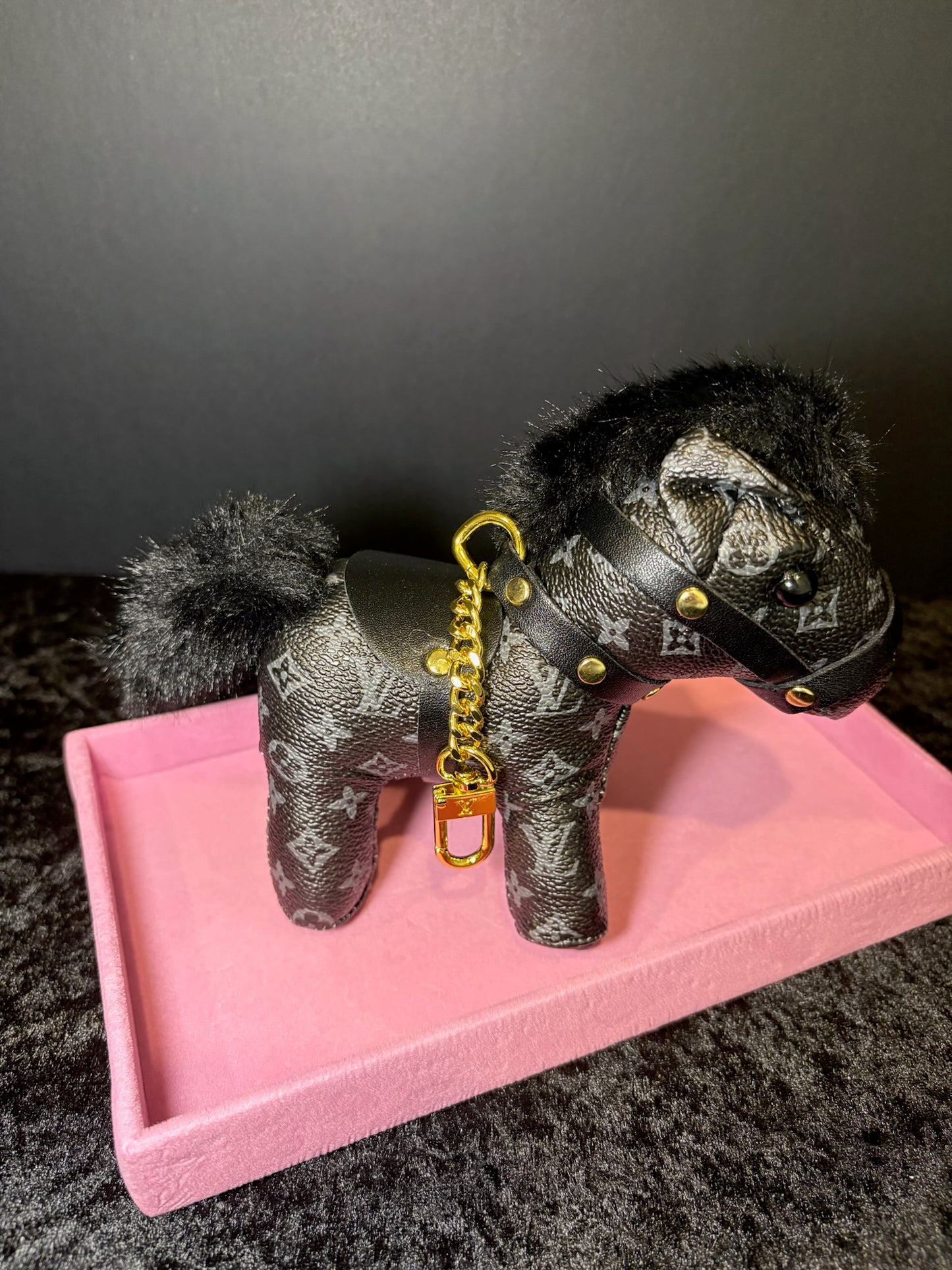 Midnight Equestrian Key Charm