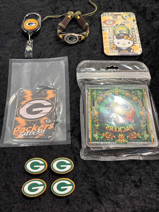 Game Day Cutie Green Bay Accessories Bundle | 9-Piece Fan Set