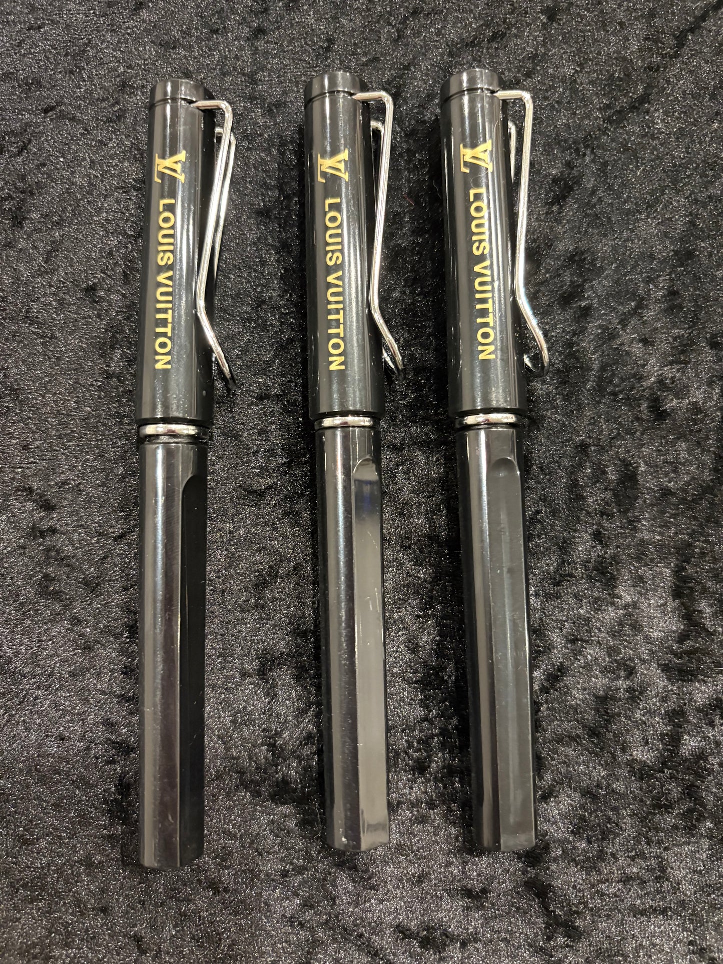 Chic Noir & Gold Glam Pen Set – Luxe Style Writing Pens