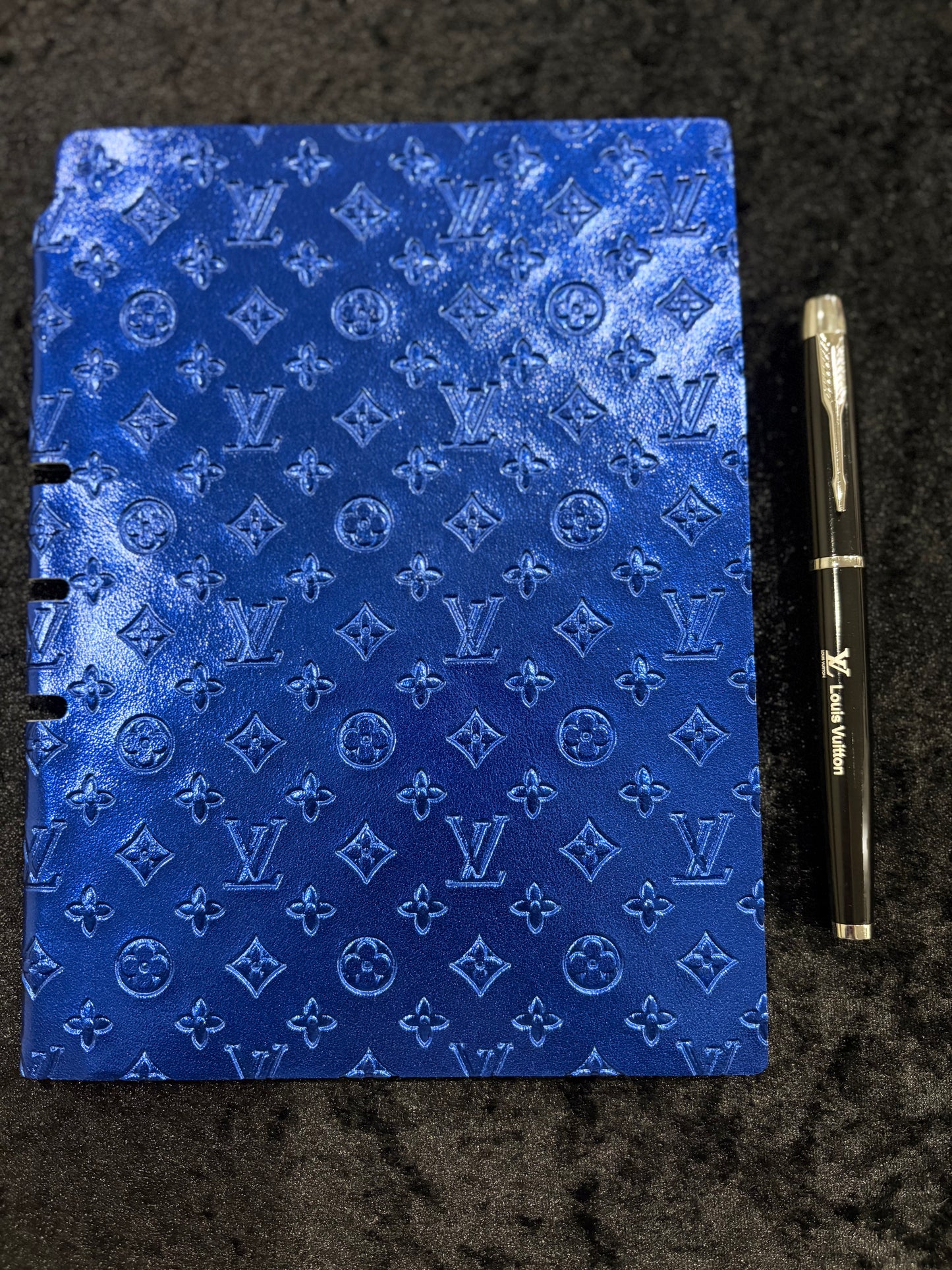 Royal Luxe Metallic Blue Notebook & Pen Set