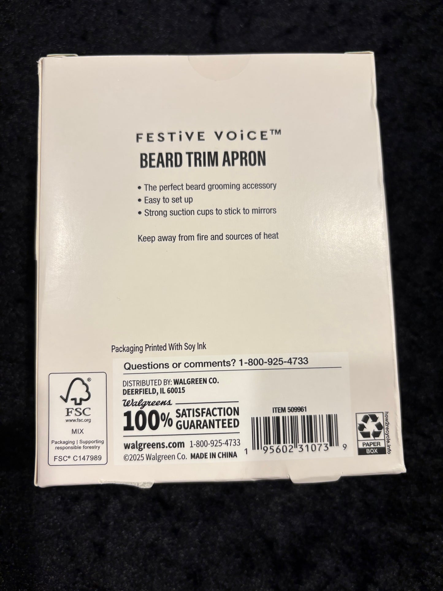 No-Mess Beard Trim Apron