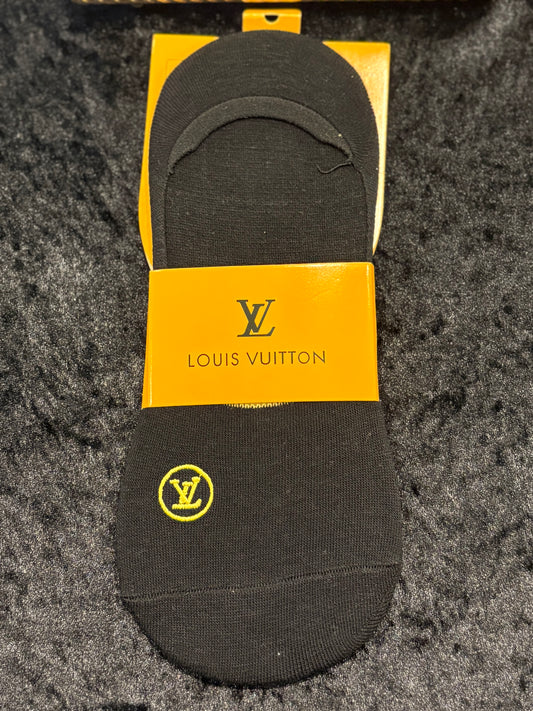 Midnight Gold Detail No-Show Socks