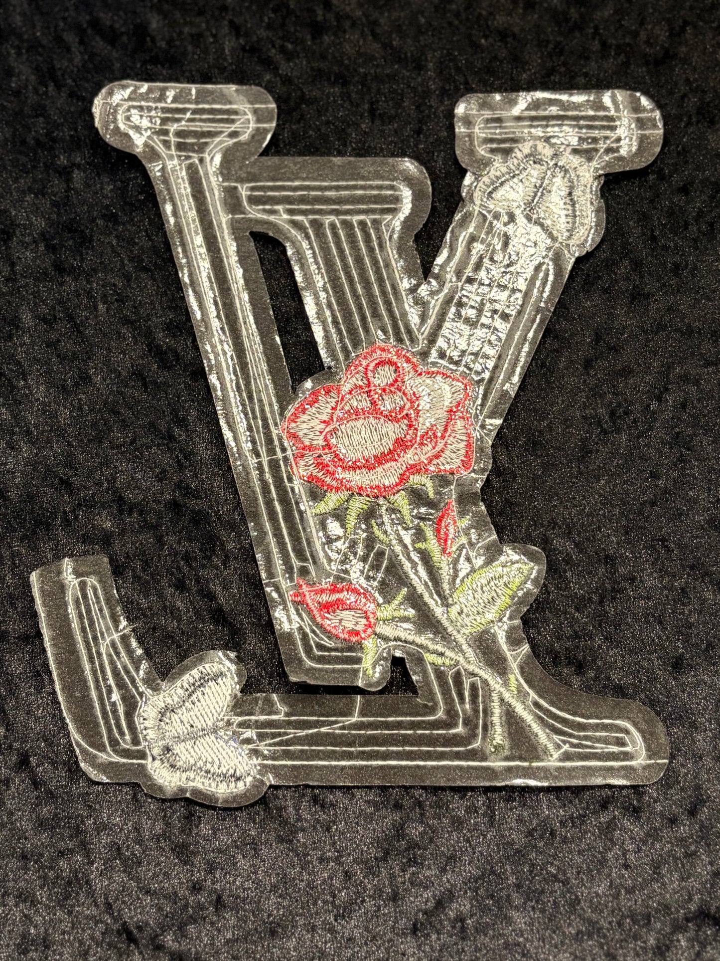 Enchanted Rose Sequin Iron-On Patch