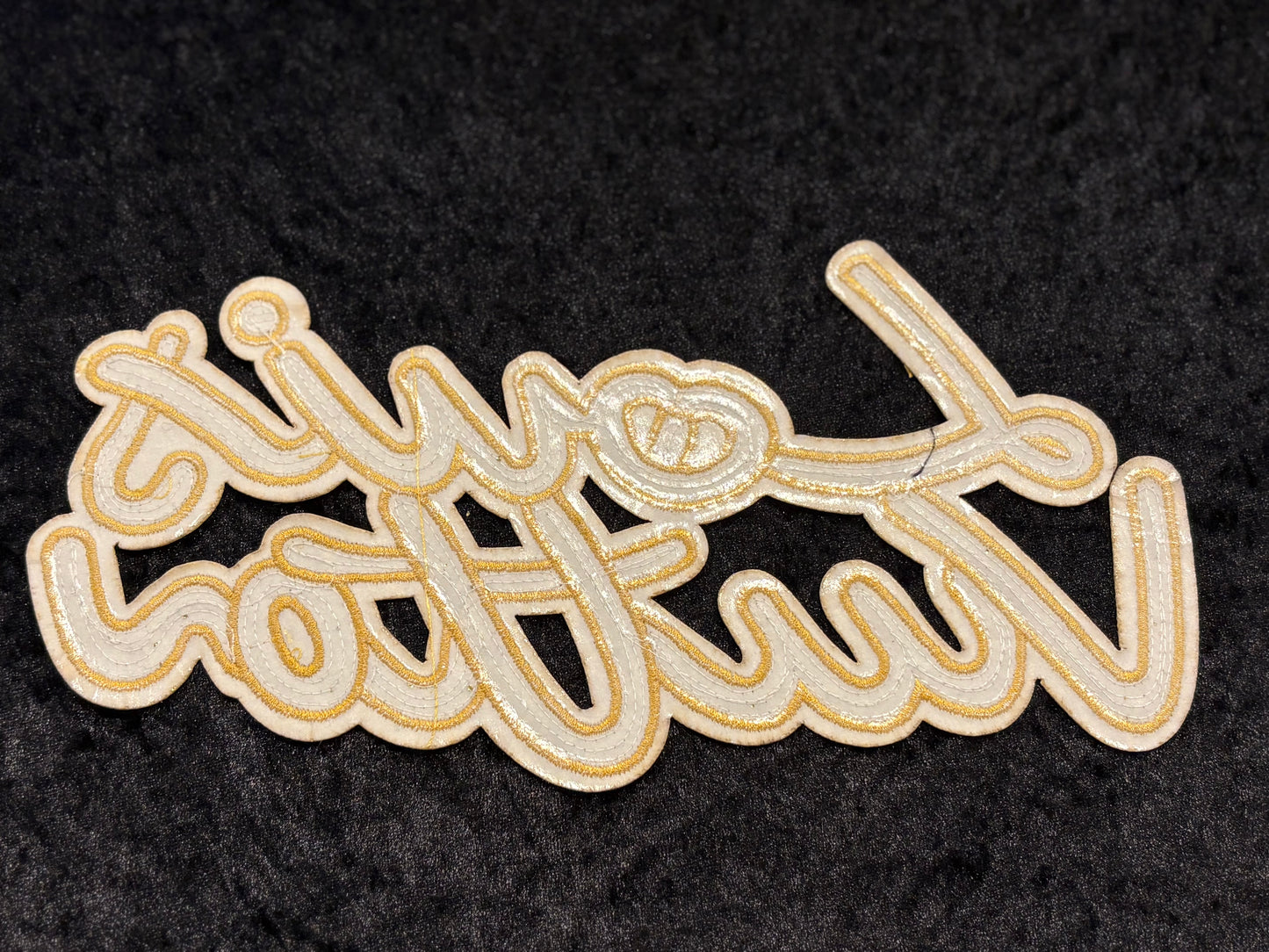 Golden Icon Sequin Iron-On Patch