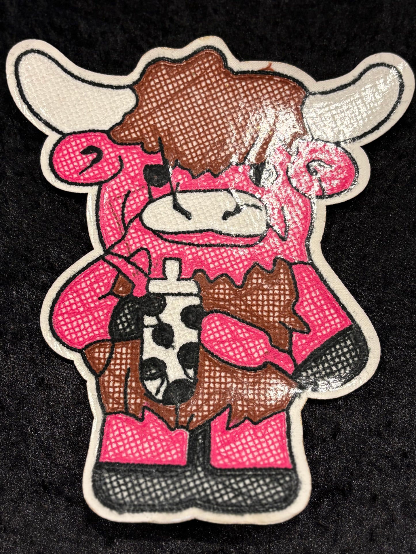 Fluffy & Fierce Highland Cow Iron-On Patch