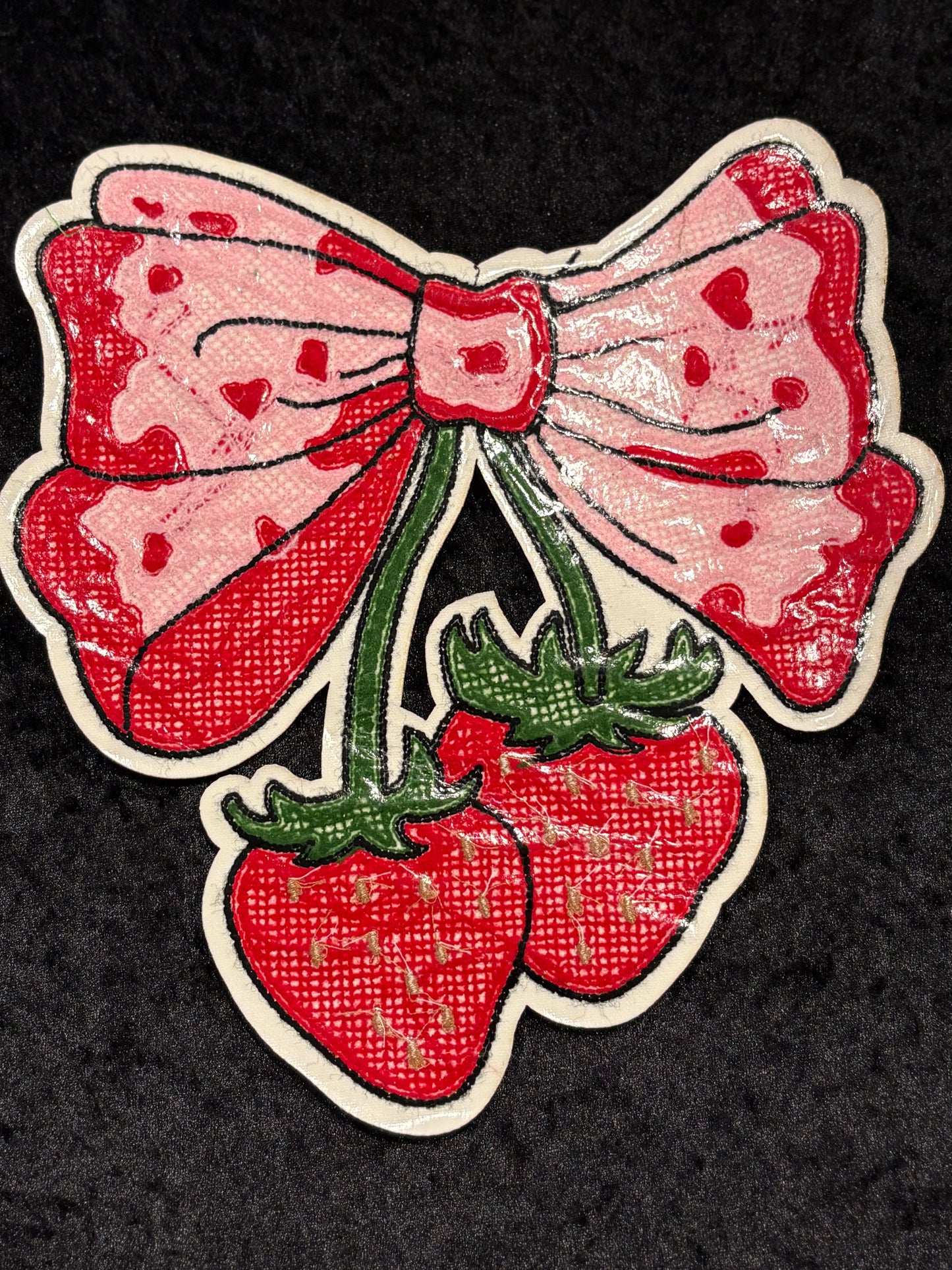 Sugar Rush Strawberry Iron-On Patch