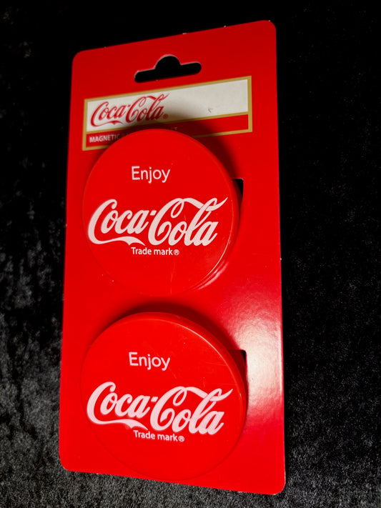 Pop Open Your Style: Cute Cola Magnetic Bag Clip Set (2pc)