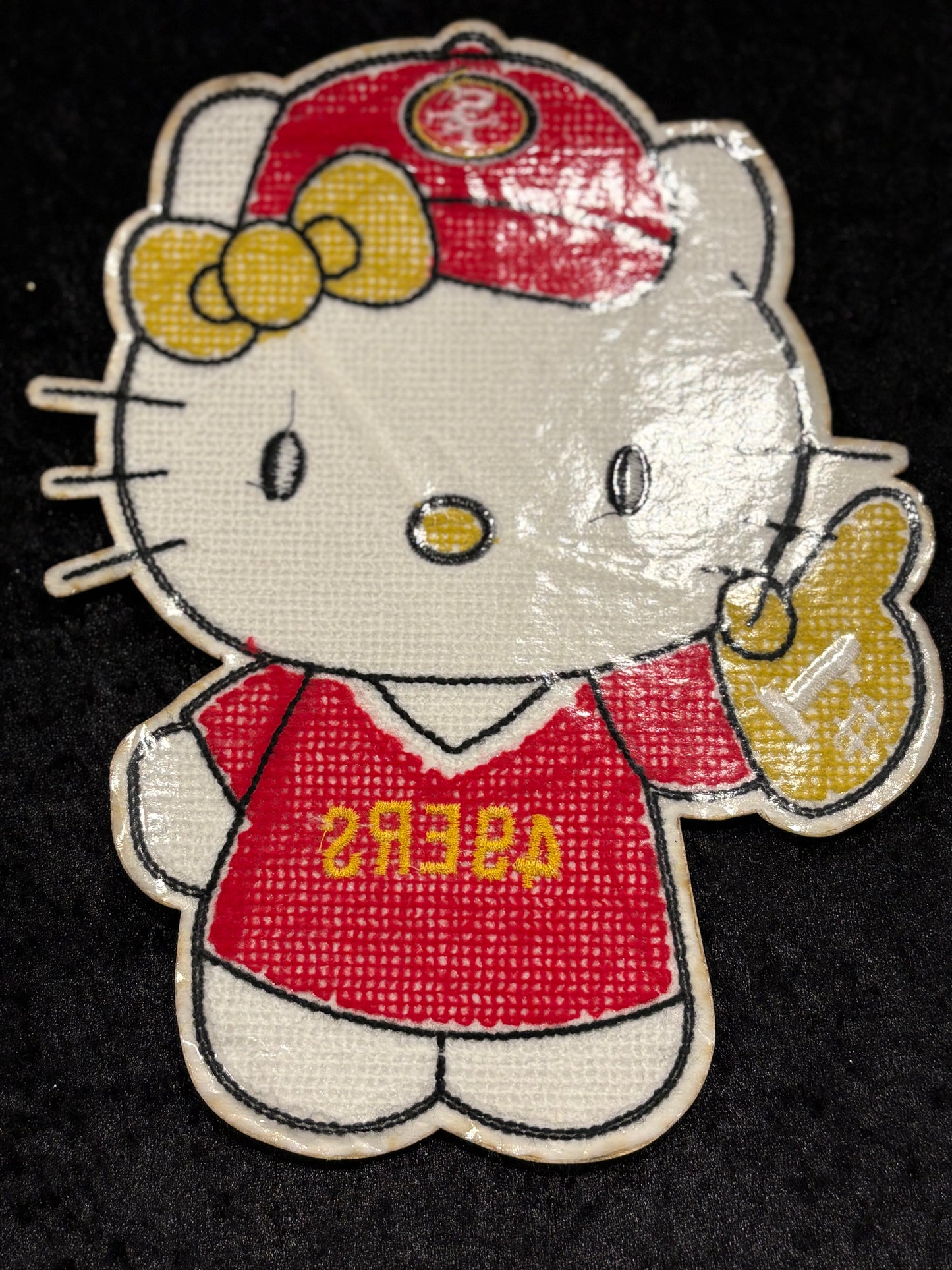 Hello Kitty 49ers Cheer Babe Iron-On Patch