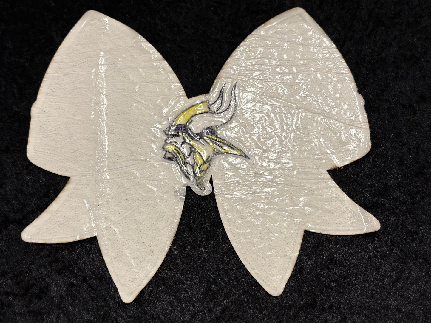 Skol Sparkle Bow Iron-On Patch