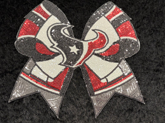 Lone Star Sparkle Bow Iron-On Patch