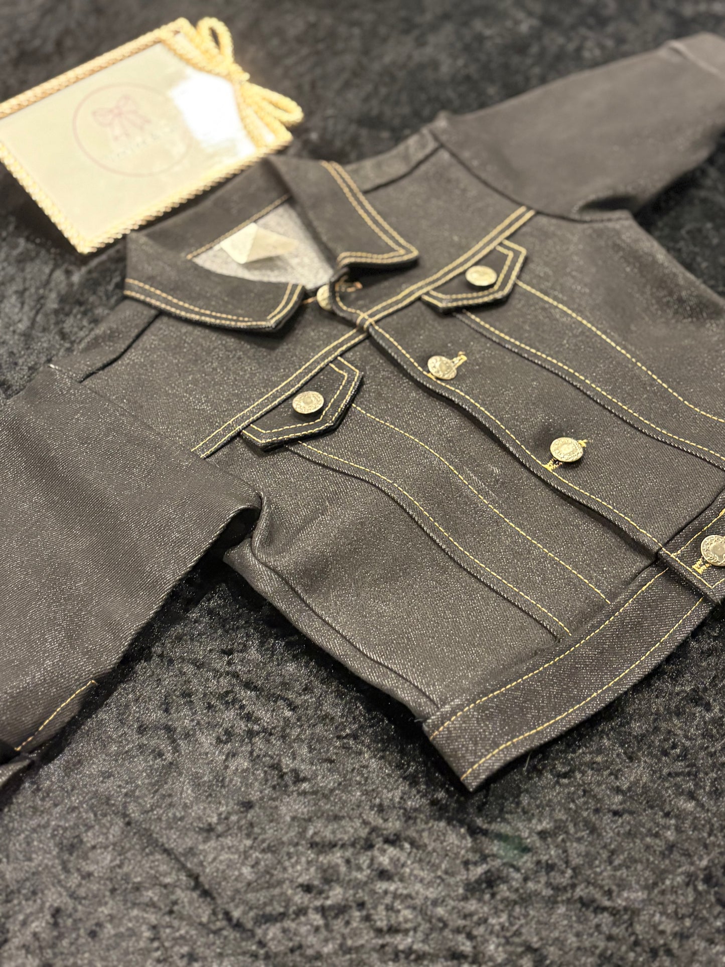 Lil Boss Baby Denim Jacket ~ SIZE 9-12M