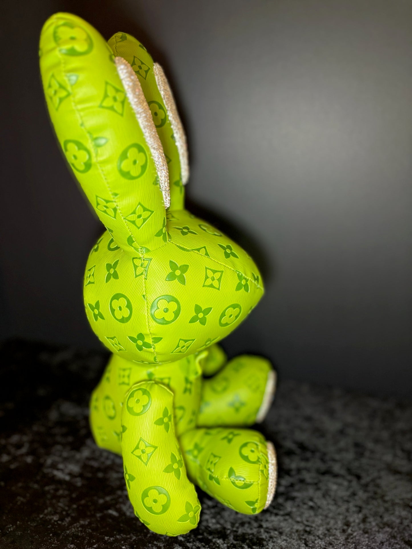 πβ¨ Lime Luxe Bunny | Rhinestone Ears & Feet Plushy π°π