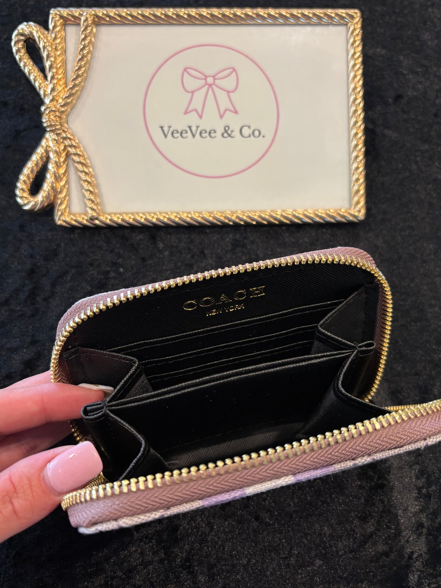 Violet Luxe Zip Wallet