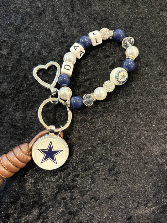 Touchdown Beaded Key Bracelet