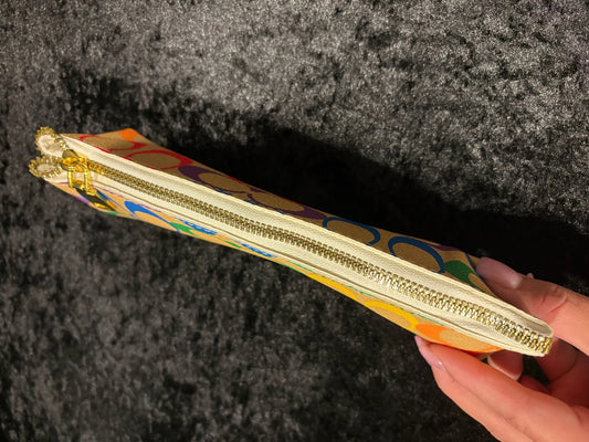 πβ¨ Rainbow Monogram Pencil Pouch | Color Pop Cutie