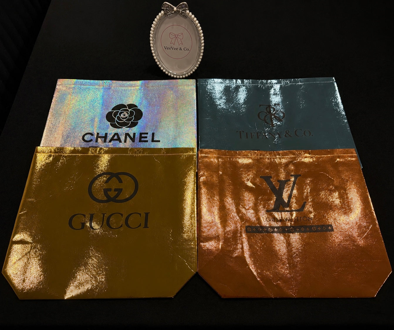 Metallic Luxe Shopping Bag Collection