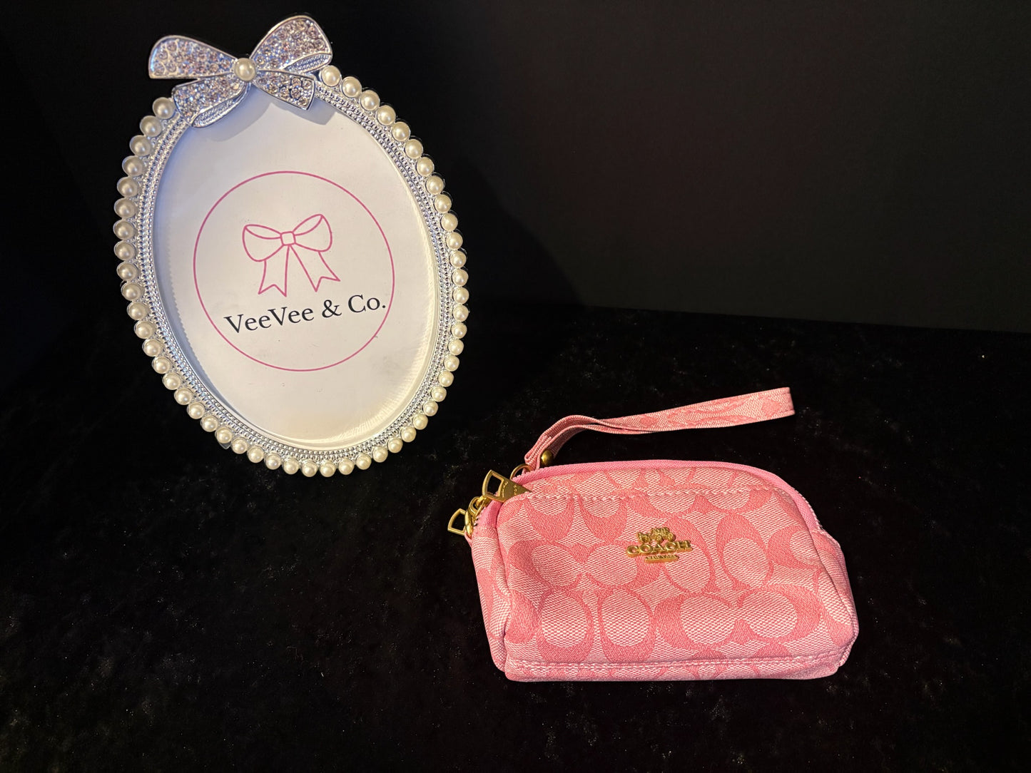 Blush Duo Zip Wristlet