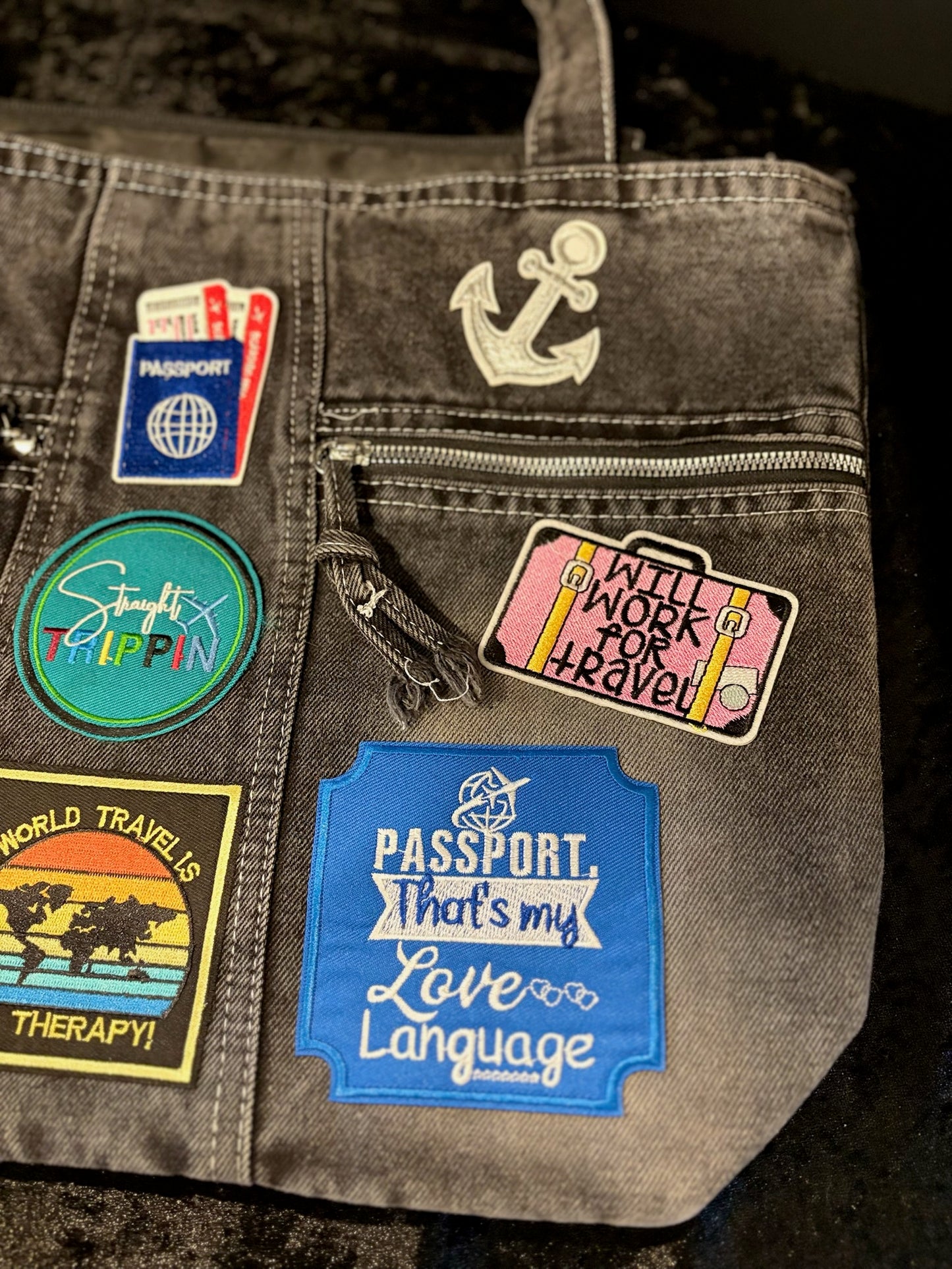 Jet Lag Babe Denim Tote