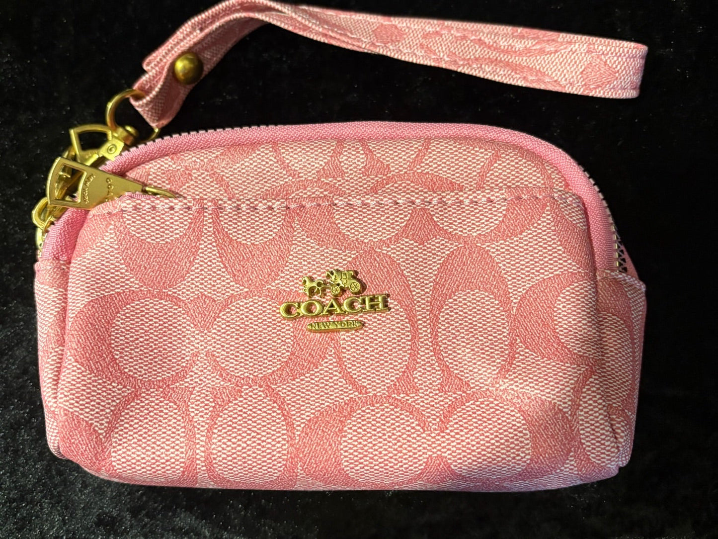 Blush Duo Zip Wristlet