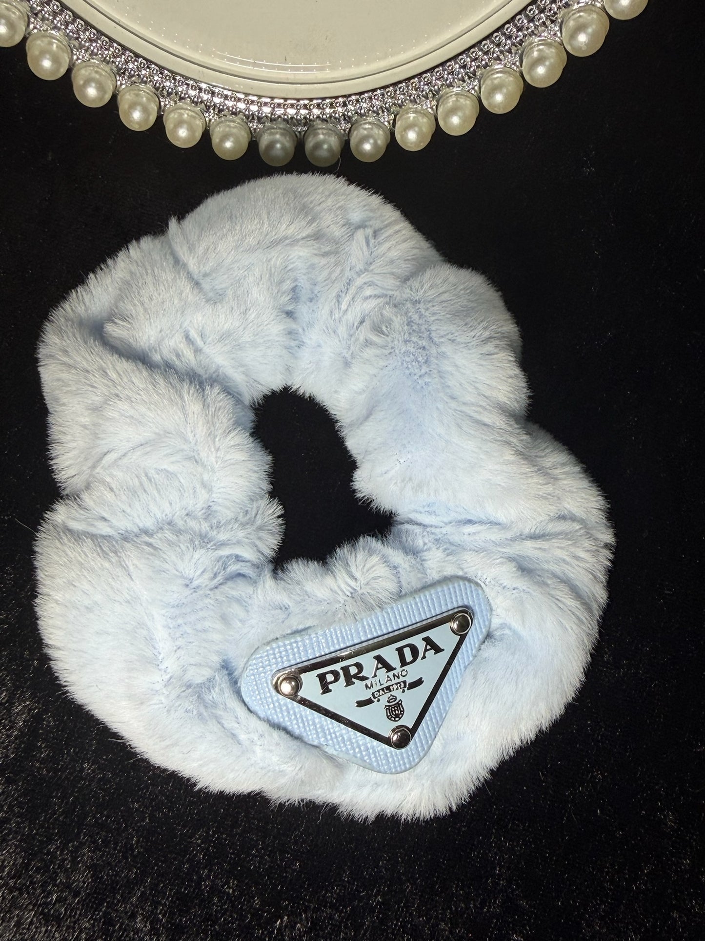 Cloud Baby Fuzzy Scrunchie