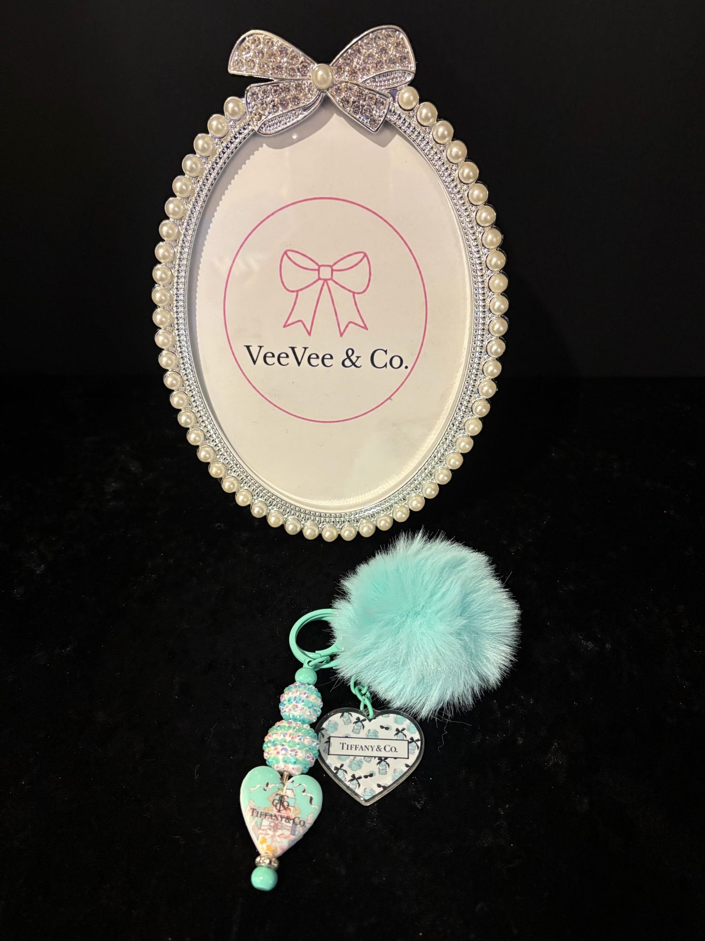 Ocean Glow Puff Charm Keychain