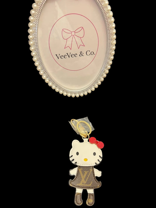 Luxe Kitty Charm Keychain