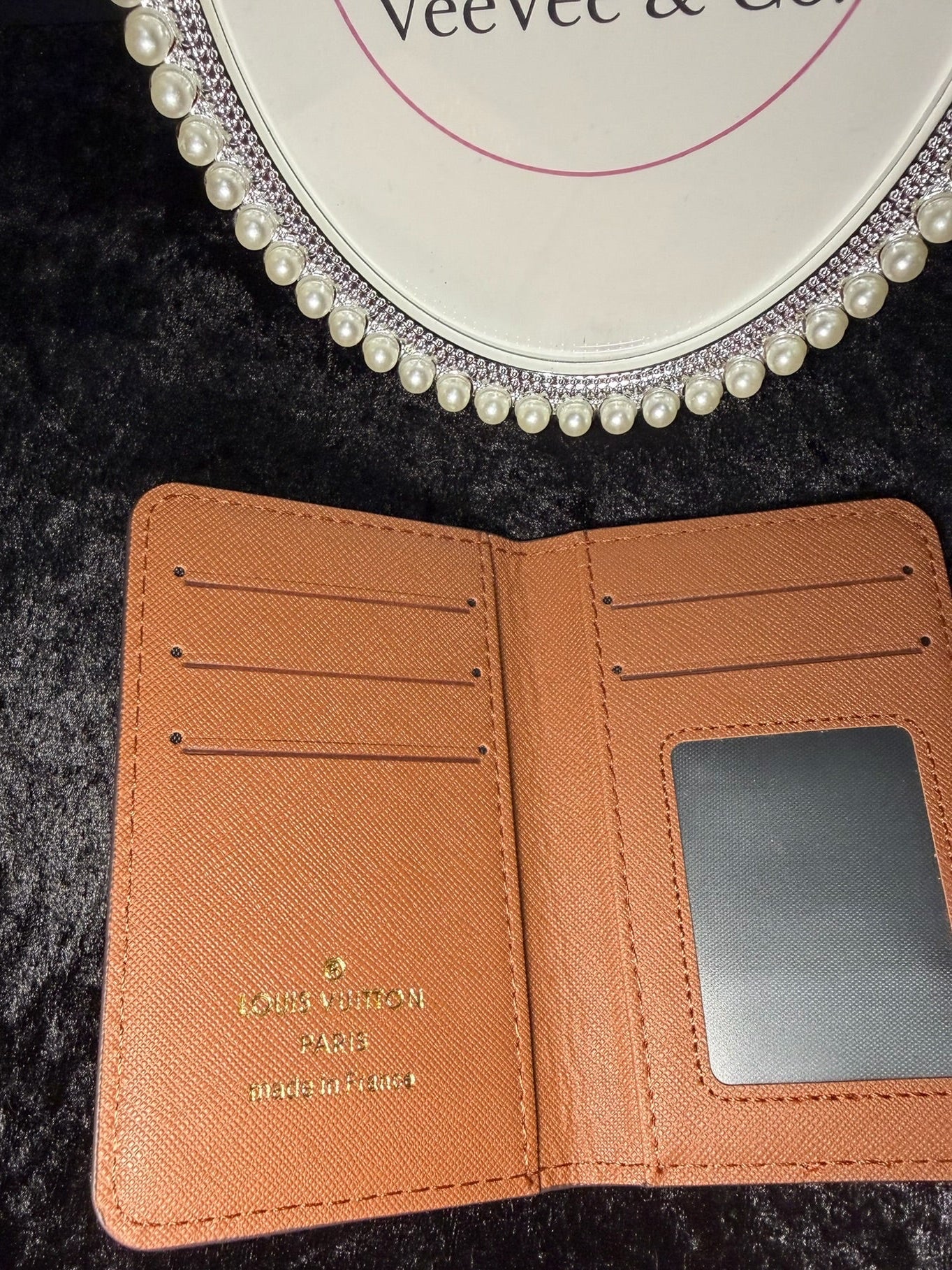 Classic Café Brown Slim Card Holder Wallet