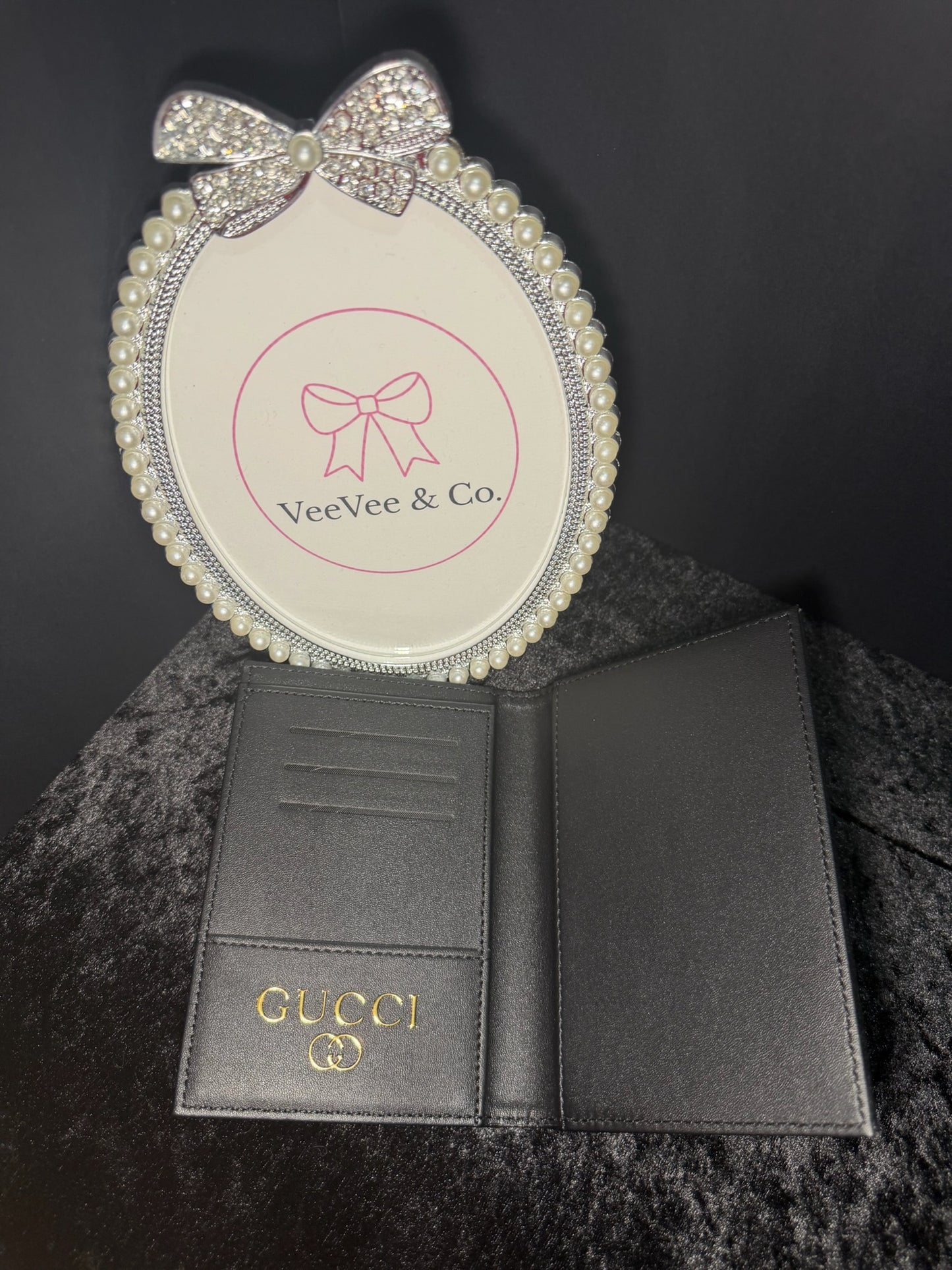 First Class Noir Passport Cover