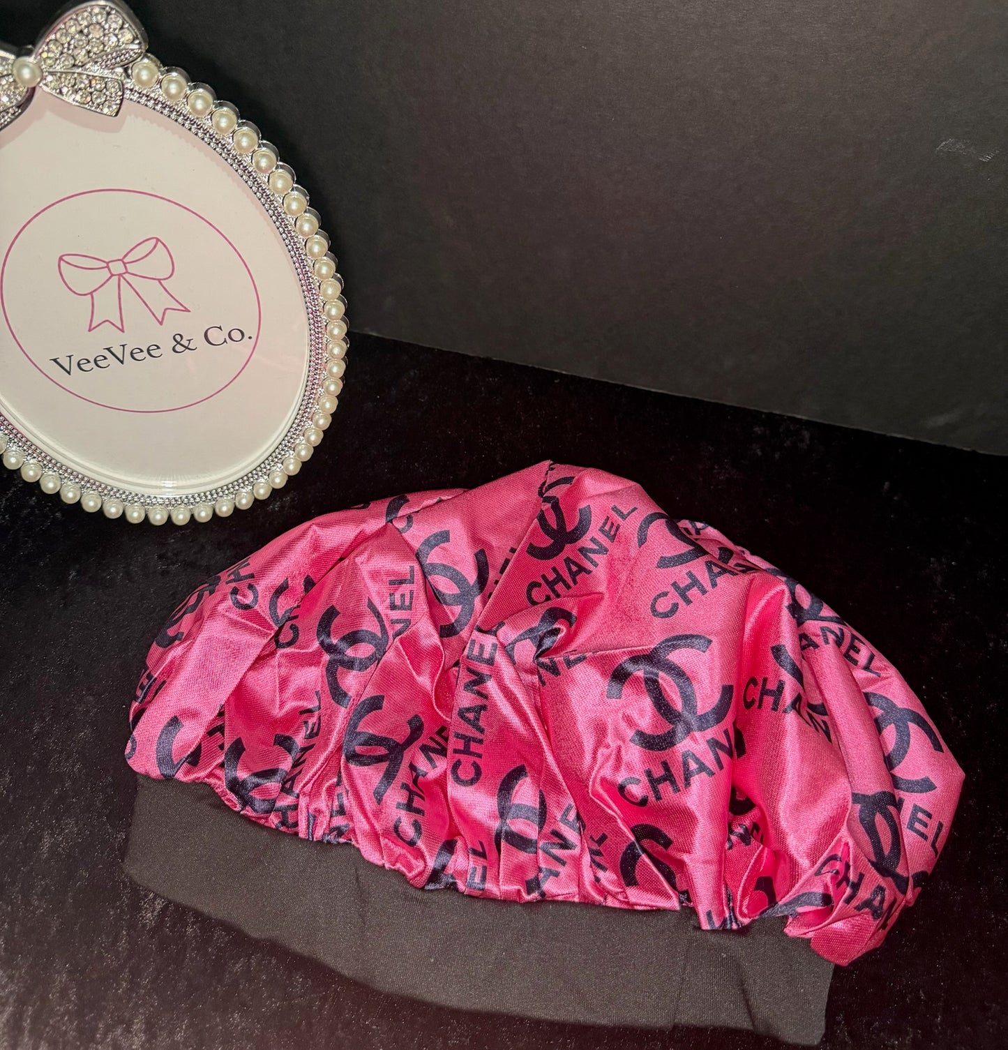 Pink Dream Satin Bonnet Duo