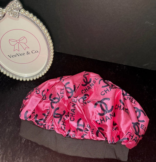 Pink Dream Satin Bonnet Duo